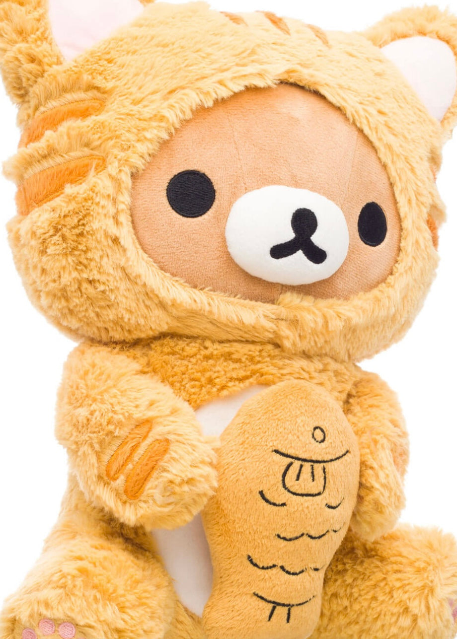 🐯 Rilakkuma San-X Original as Tiger Eating Fish Plush