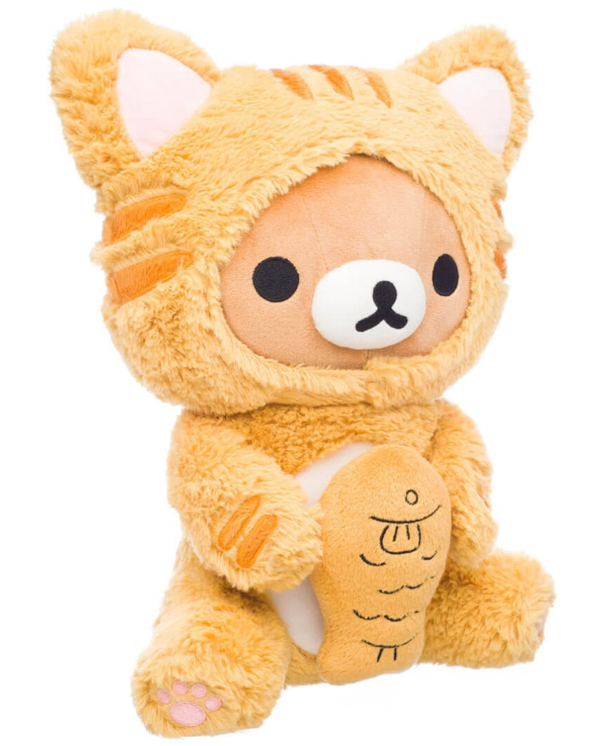 🐯 Rilakkuma San-X Original as Tiger Eating Fish Plush