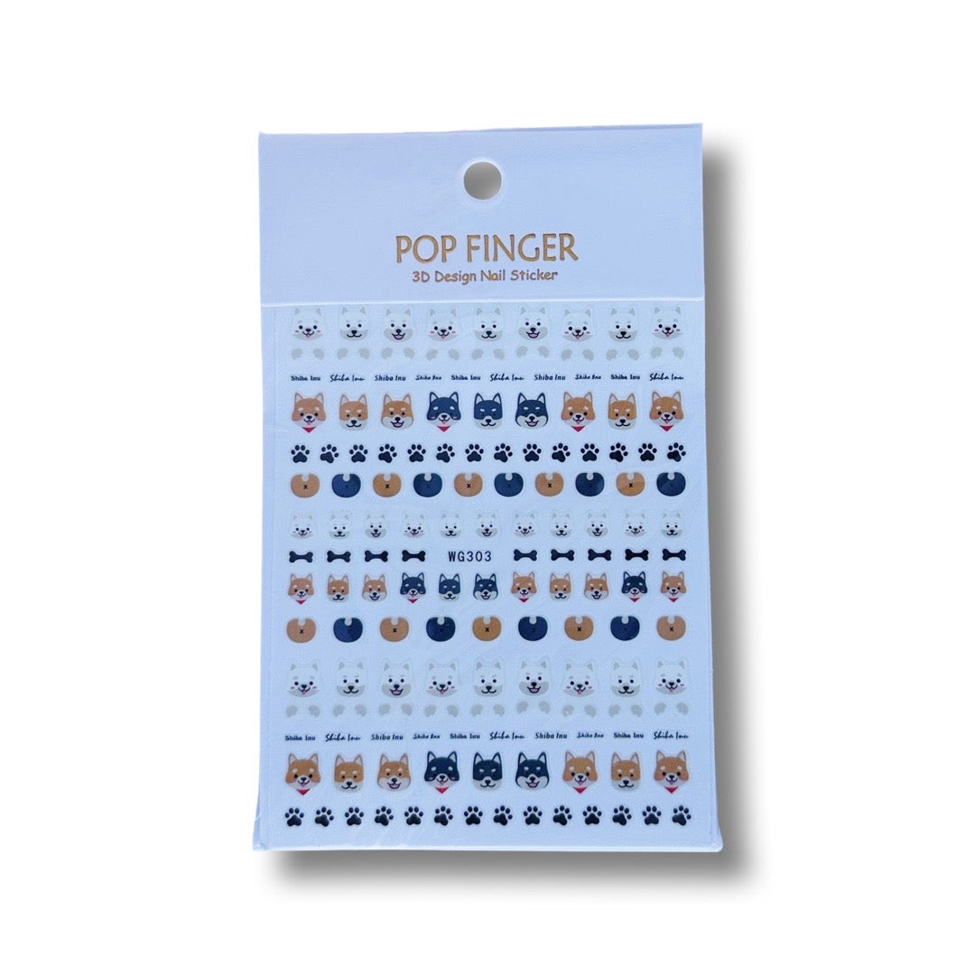 🐕 Shiba Inu Nail Stickers